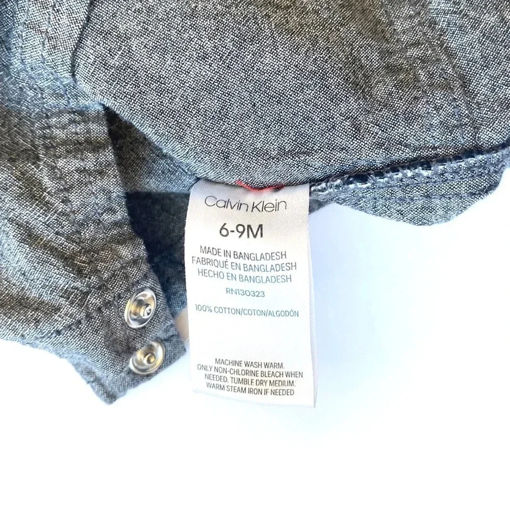 Calvin Klein Infant Baby Boy Shorts Overall Set